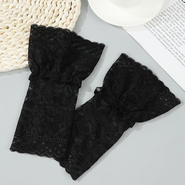 1 par falska ärmar avtagbara ärmar SVART STYLE2 black style2