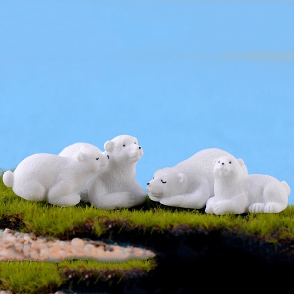 1 PC Jääkarhufiguureja Simulaatio White Bear Miniatures 5 5