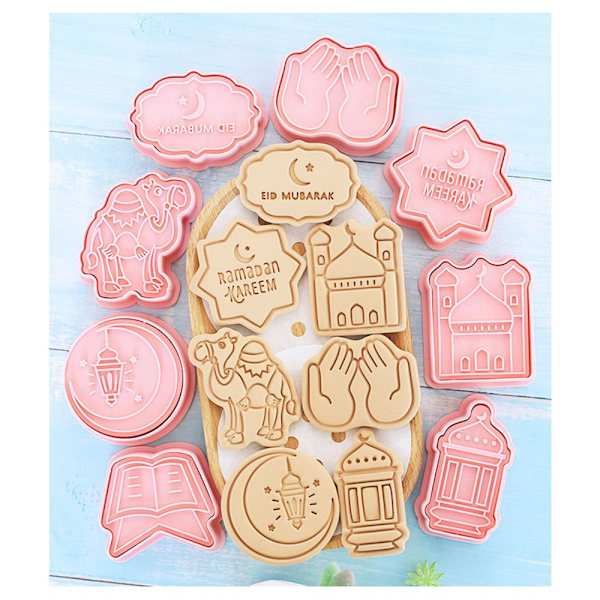 8st/ set Cookies Mould Eid Mubarak AA A