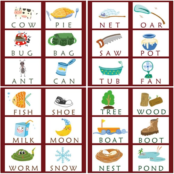 Word Spelling Blocks Jigsaw Board opetuslelu