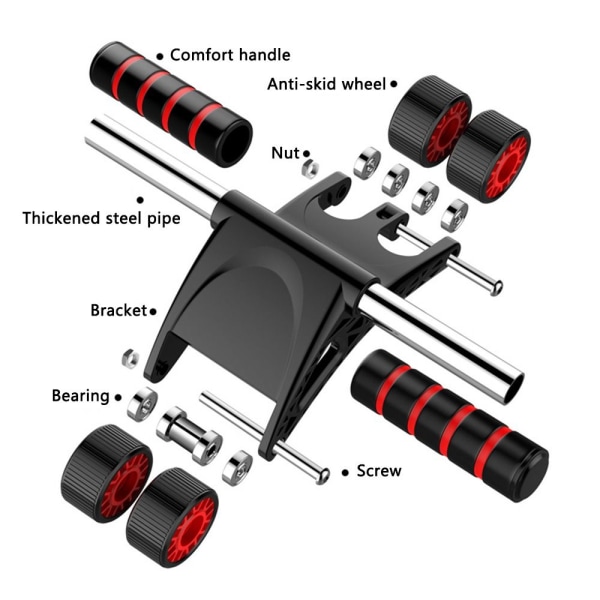Anti-slip bukhjul Automatiskt rebound bukhjul