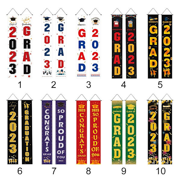 Graduation Season Flaggor Graduation Decoration 10 10 10