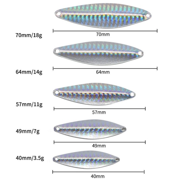VIB Fishing Lures fjäder metallskedar 11GB B 11gB