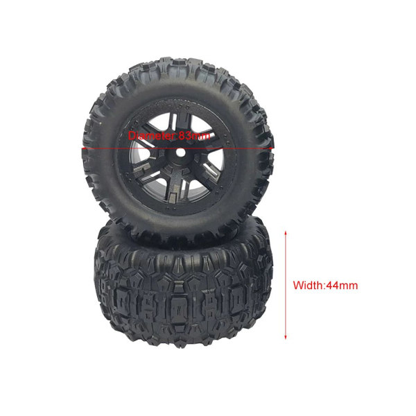 RC auton pyörät Pyörä 2kpl 2kpl 2PCS