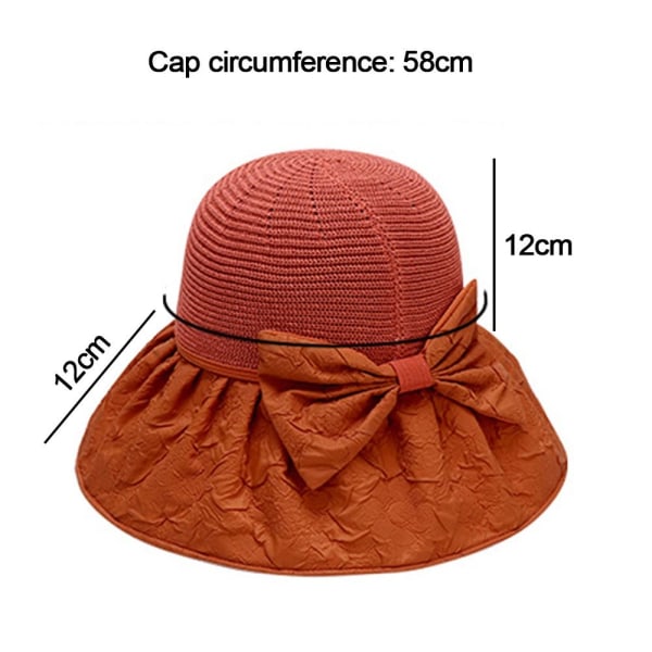 Kvinnor Bucket Hat Fisherman Hat ORANGE orange