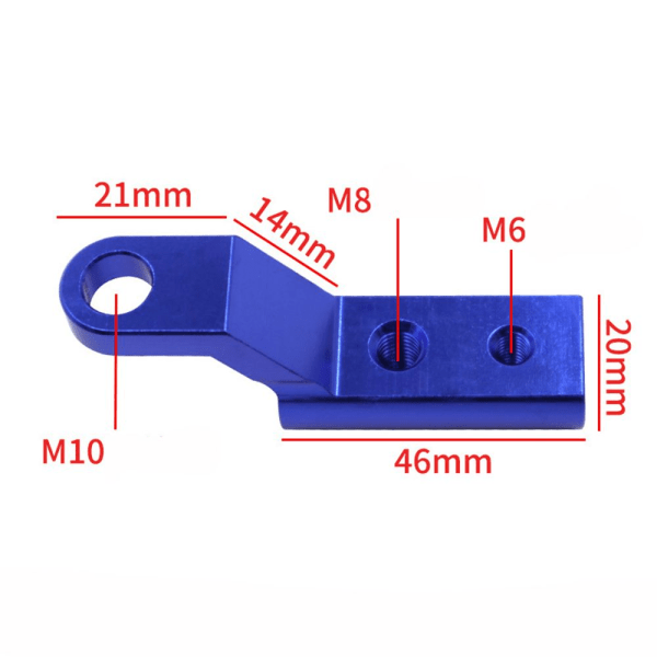 Rearview Mirror Expander Bracket Extend Adapter RØD red