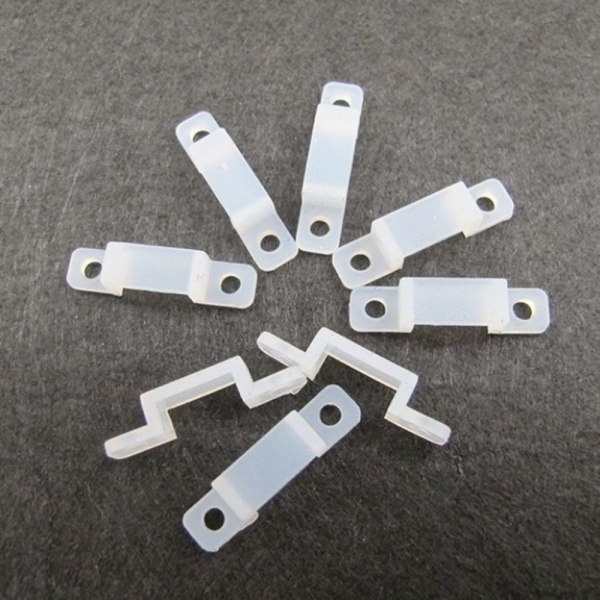 10/50 kpl Fixer Silicon Clip LED-nauhavalolampputeippi 10 kpl 10 PCS