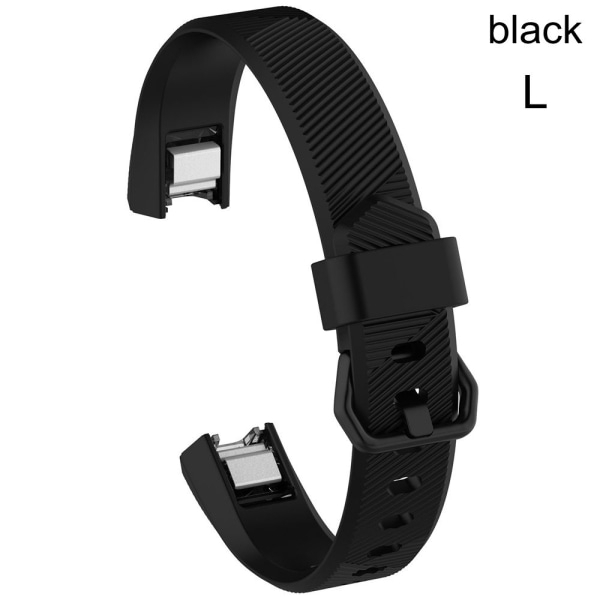 för Fitbit Alta / Alta HR Silicone Watch BLACK L black L
