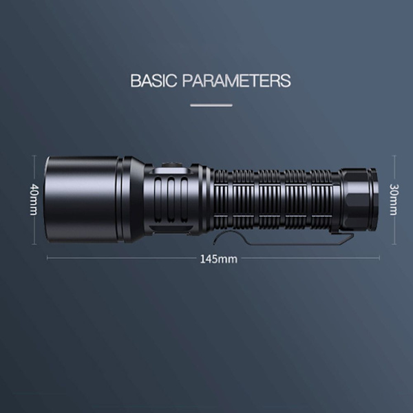 Valkoinen lasertaskulamppu Tehokas LED-taskulamppu Ultra Bright
