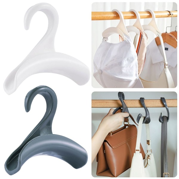2STK/SÆT Taskestativ Stofkrog GRÅ 2STK/SÆT 2STK/SÆT Grey 2PCS/Set-2PCS/Set