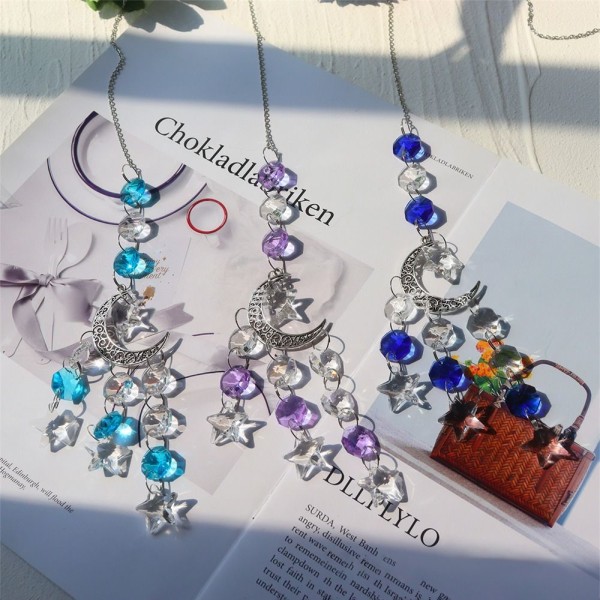 Sun Catcher Moon Star Dekorativt GULD gold