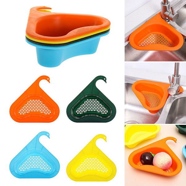 Swan Drain Basket Keittiön ylijäämäallassiivilä KELTAINEN yellow