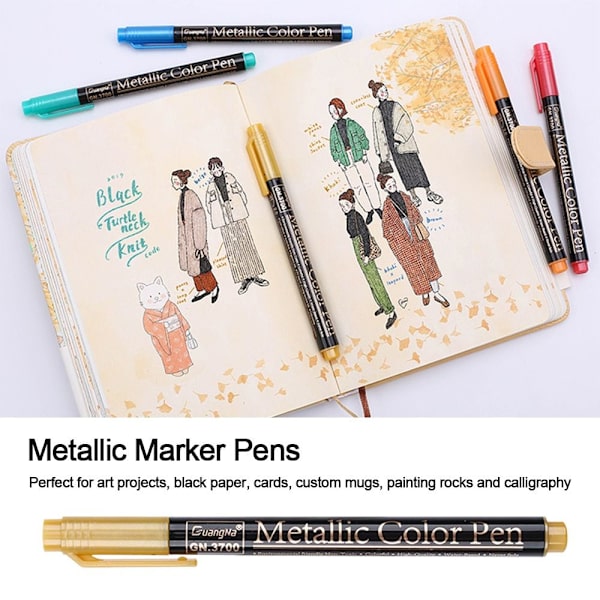 12 Stk Maling Marker Kunst Skrive Markers Glasvæg