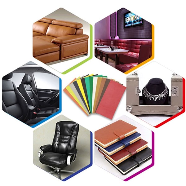 Sofa Patch PU Skinn Selvklebende MØRK KAFFE dark coffee