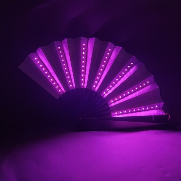 Luminous Folding Fan Led Fans RØD red