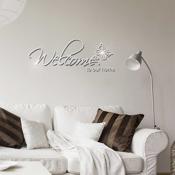 Wall Stickers 3D Mirror Stickers SORT Black