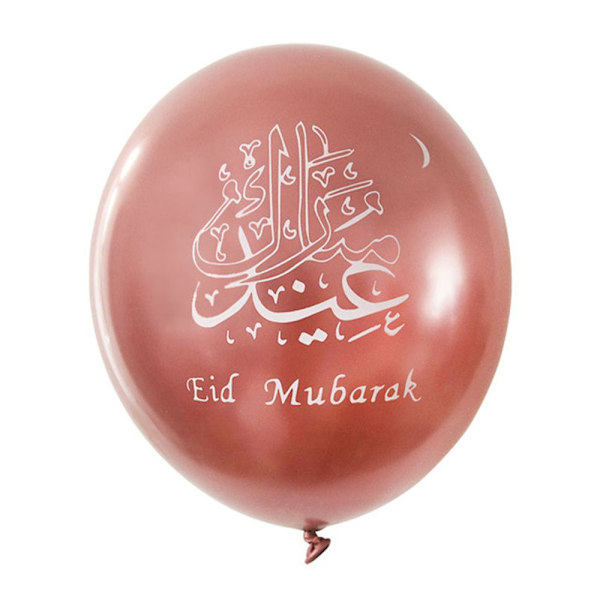 10st Eid Mubarak ballonger metall latex ballonger RÖDA red