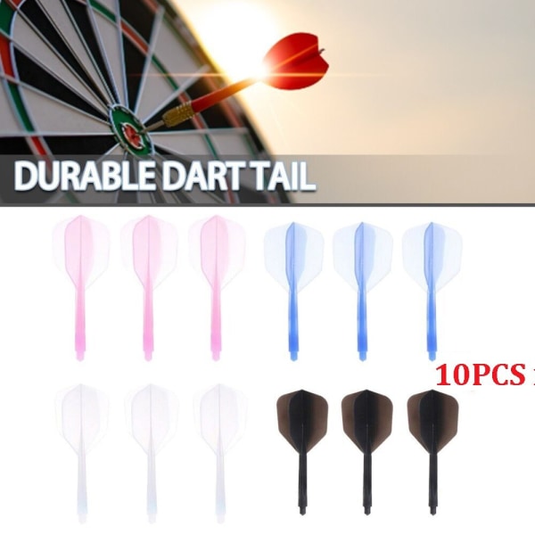 10st Dart Tail Dart Flight Stam BLÅ 10ST 10ST Blue 10Pcs-10Pcs
