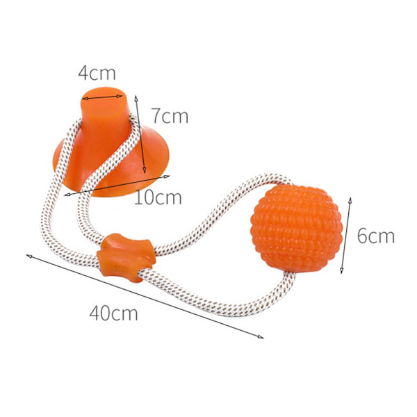 Dog Interactive Toy Sugekopp Push RØD red