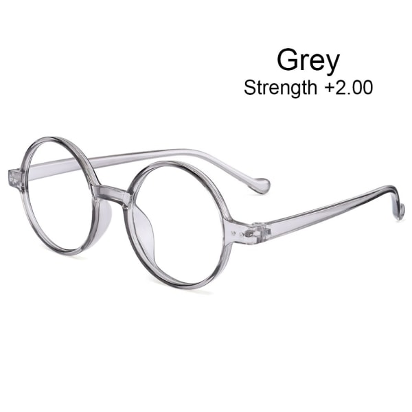 Läsglasögon Presbyopi Glasögon GRÅ STYRKA +2,00 grey Strength +2.00-Strength +2.00