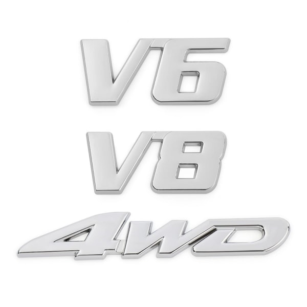 3D Auto Decal Bil Klistermærke Bagagerumsdæksel V6 V6