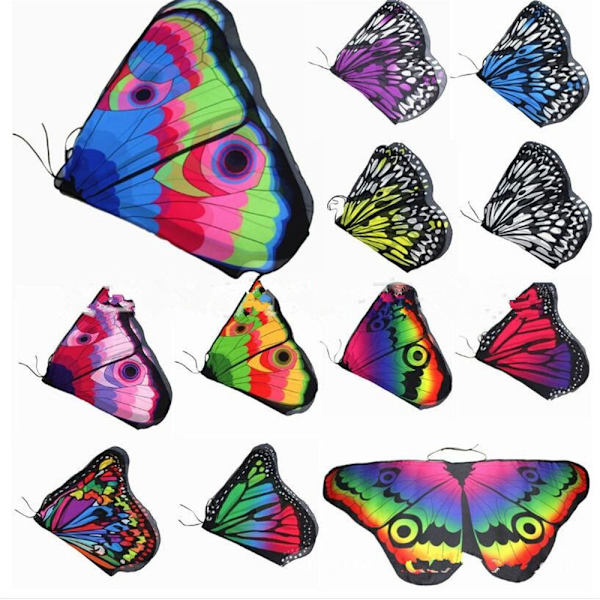 Butterfly Wings Sjal Butterfly Tørklæde 3 3 3