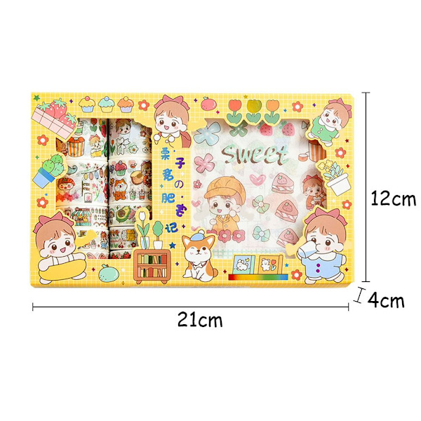 10*10 cm set Käsikirjatarrasarja EE E