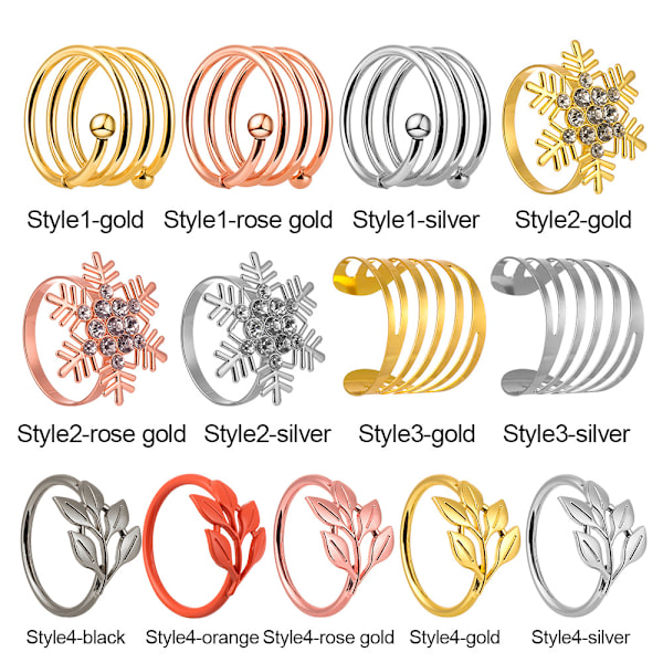 Lautasliinasormukset Lautasliinasolki GOLD STYLE3 gold