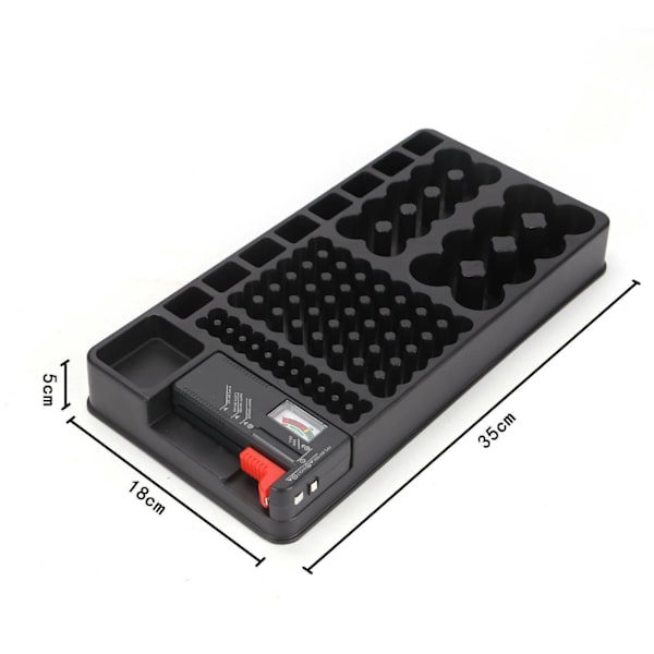 98 Grids Battery Organizer Case batteritestarväska