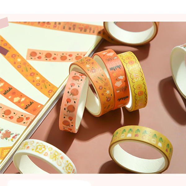 5Ruller/æske Maskeringstape Sæt Washi Tape 1 1 1