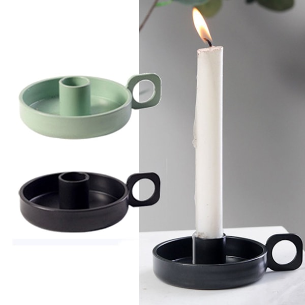 Ljushållare Pelare Ljusstake GRÖN green