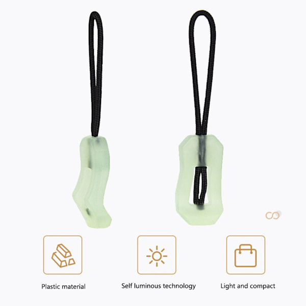 Luminous Pull Zippers Dark Zipper 10 ST 10 ST 10 Pcs