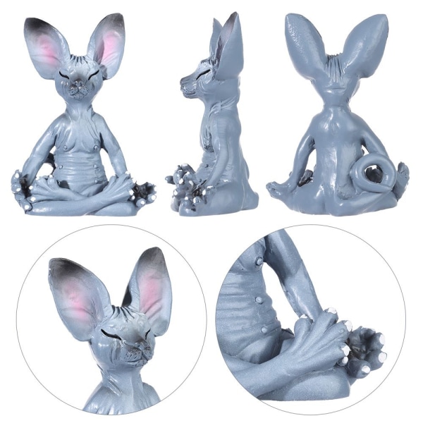 Sphynx Cat Meditere samleobjekt 3 3 3