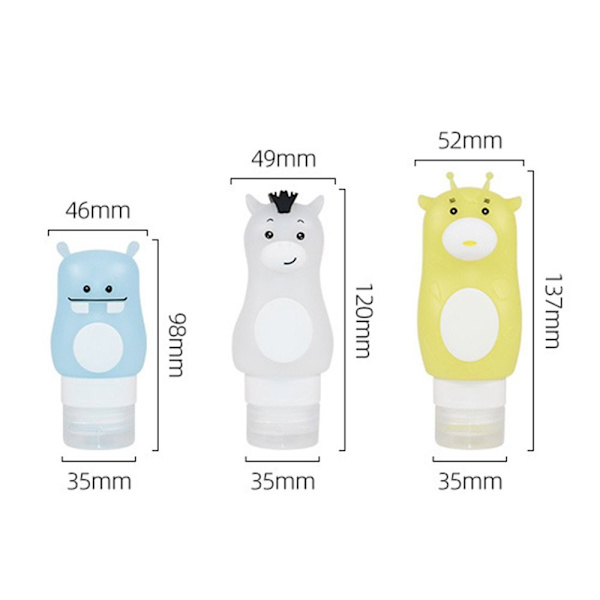 50/70/90 ml silikonflaska tomma flaskor 90 ml 90 ml 90ml