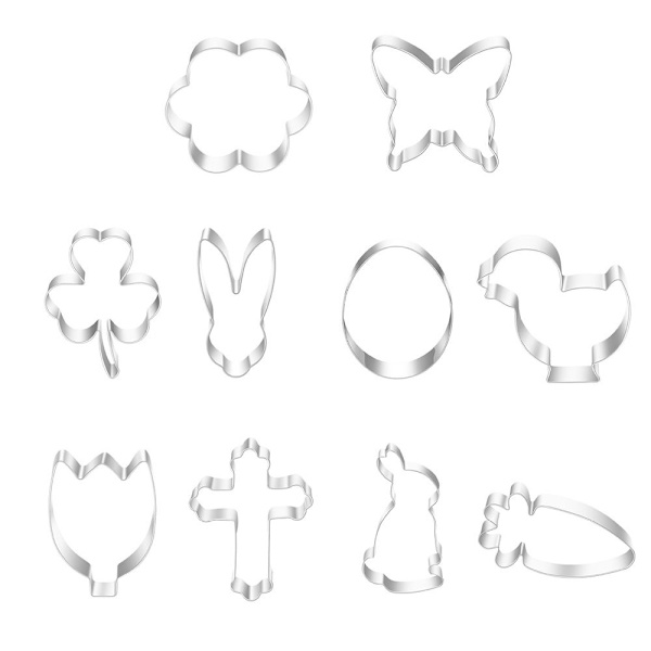 10st/ set 3D påskkaninägg form