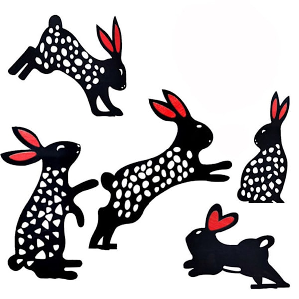 Rabbit Yard Art Garden Decor 4 4 4