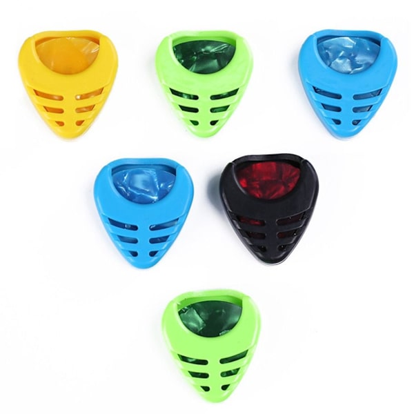 20st Guitar Pick-hållare Plast Stick-on Guitar Pick- case Random Color