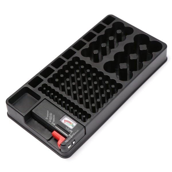98 Grids Battery Organizer Case batteritestarväska