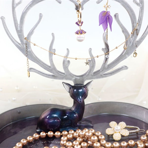 Fawn smycken Form Antler bricka Ornament 3 3 3