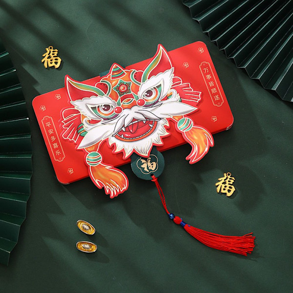 Punainen kirjekuori Hongbao 3 3 3