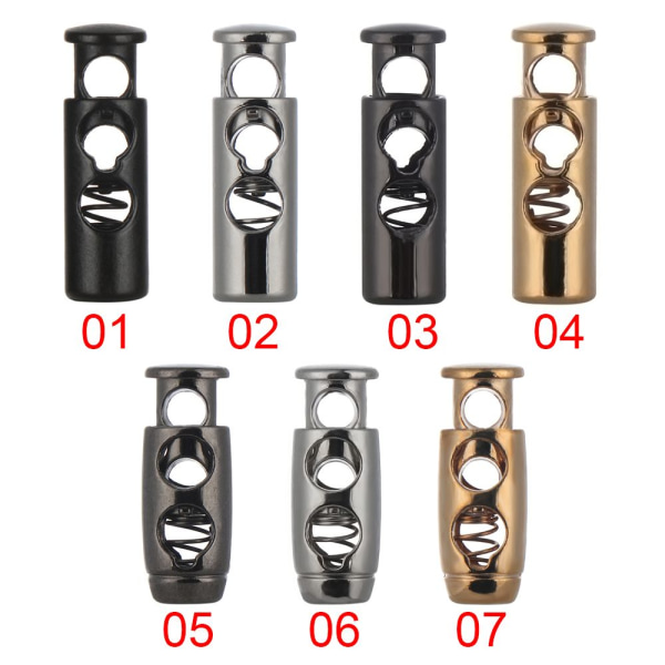 10 stk dobbelthulspropper DIY metalklemme stopperledning 2