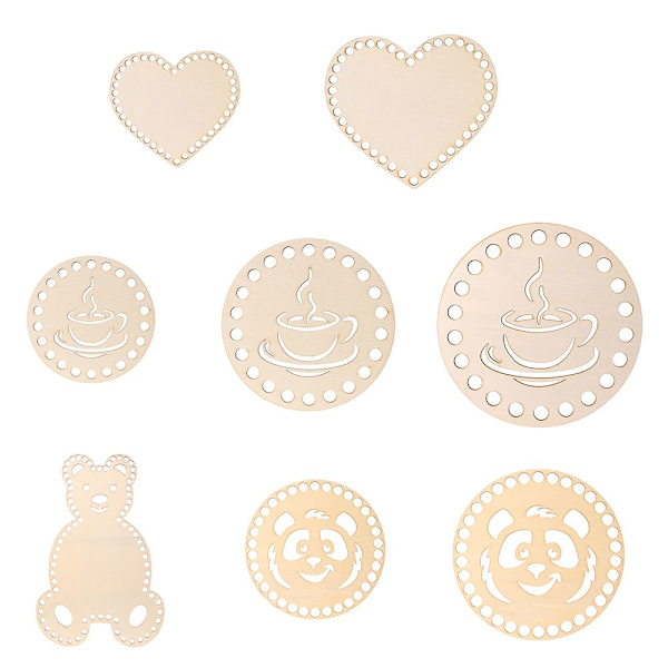 Tretrådbrett Broderi Floss Organizer HEART-S(2 STK) Heart-S(2pcs)