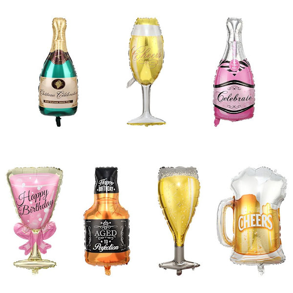 Helium Ballon Champagne Goblet Ballon STYLE3 STYLE3 style3
