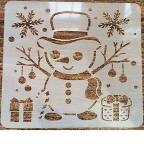 Julestil stencil spraymaling skabelon #4 #4 #4