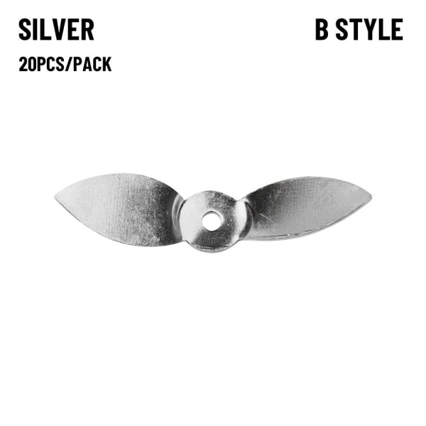 Perhopotkuri Spin-kalastusuistimen terät SILVER B STYLE B STYLE silver B Style-B Style