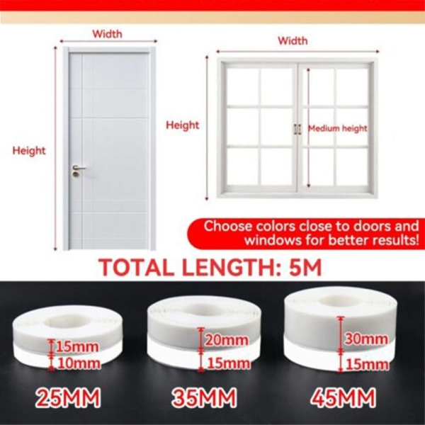 Tätningslist Wall Sticker 45MM-5M 45MM-5M 45mm-5m