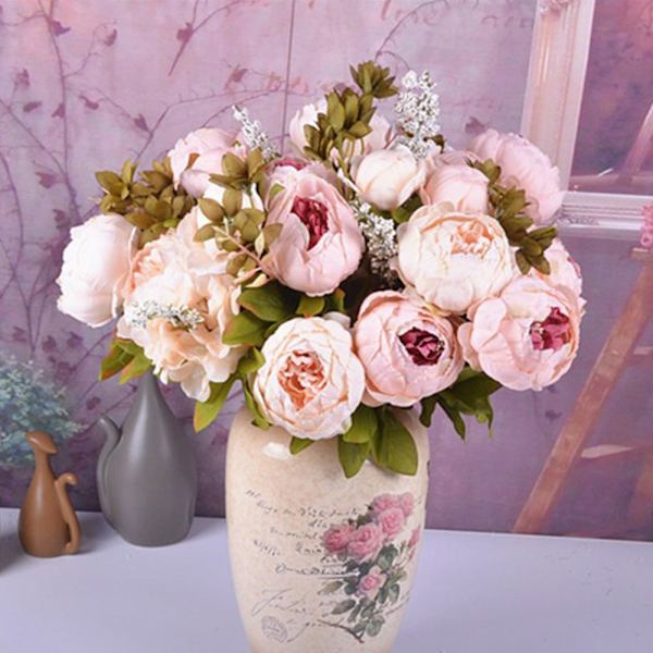 Konstgjord pion falsk blomma 02 02 02