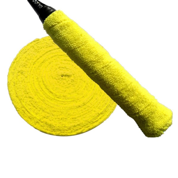 Badmintonracket Overgrips Handduksvettband GUL yellow