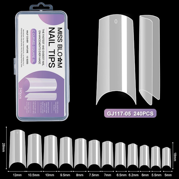 Falska Nageltips Fake Nails GJ117-05 GJ117-05 GJ117-05