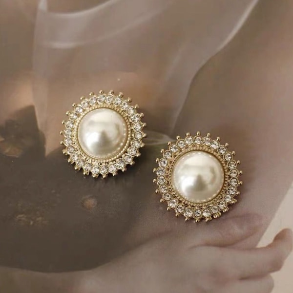 10 Stk Pearl Tøj Knapper Skjorte Knapper 23MM 23MM